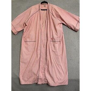 After Hours by Diplomat Red Pinstripe Robe One Size Fits All (Missing Belt)